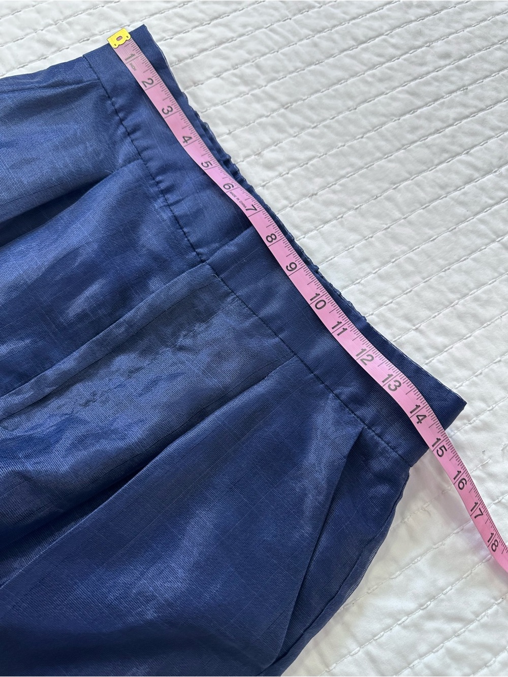 NWT Anthropologie Dolan Sheer Crop Culottes Wide Leg Organza Trousers Pants Navy - Picture 8 of 16